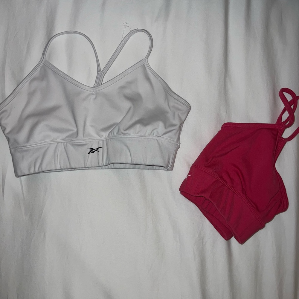 Reebok Sports Bra Set - White and Pink